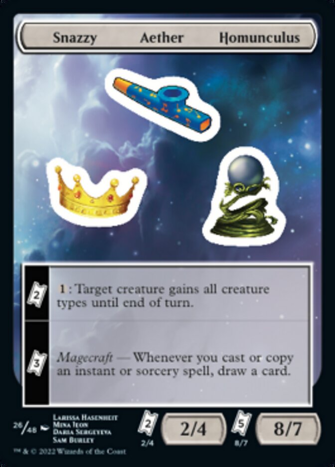 Snazzy Aether Homunculus [Unfinity Stickers] | Black Swamp Games