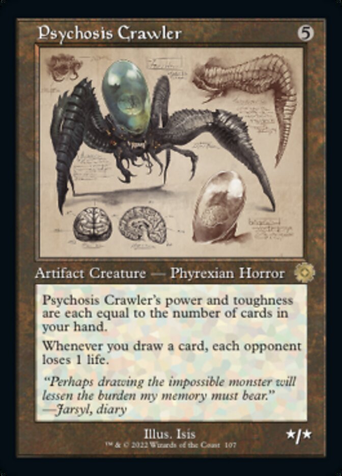 Psychosis Crawler (Retro Schematic) [The Brothers' War Retro Artifacts] | Black Swamp Games