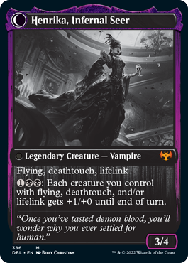 Henrika Domnathi // Henrika, Infernal Seer [Innistrad: Double Feature] | Black Swamp Games