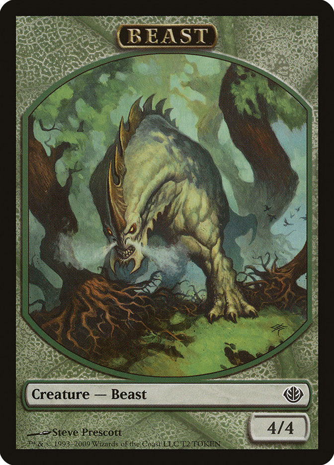 Beast Token (T2) [Duel Decks: Garruk vs. Liliana Tokens] | Black Swamp Games