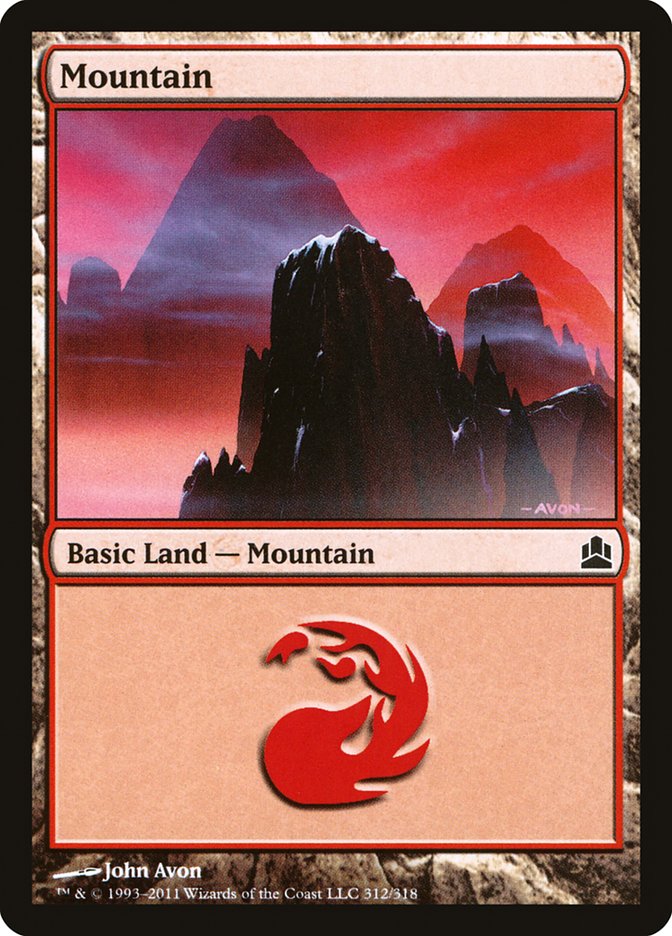 Mountain (312) [Commander 2011] | Black Swamp Games