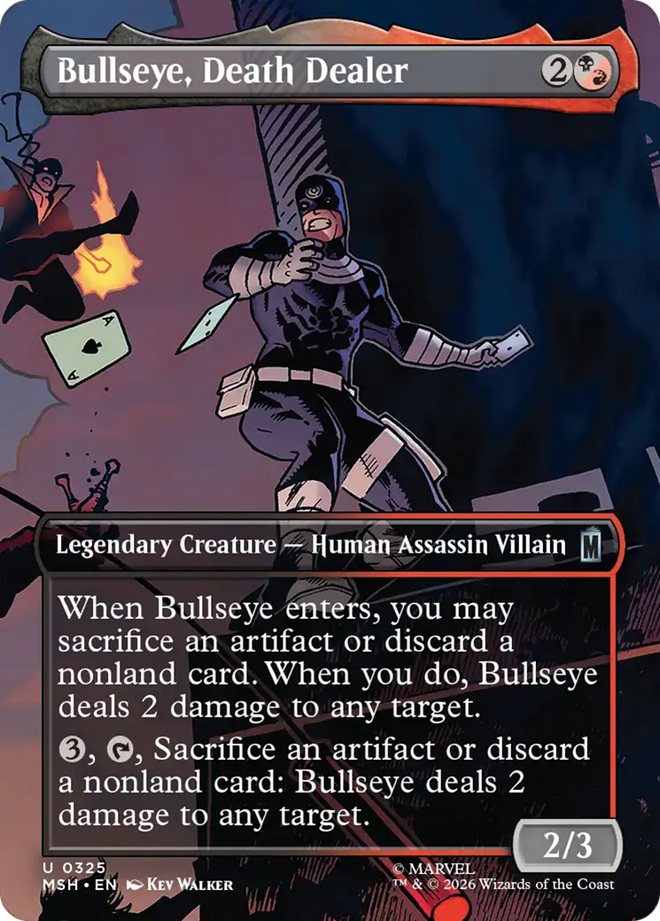 Bullseye, Death Dealer (Borderless) [Marvel Super Heroes] | Black Swamp Games