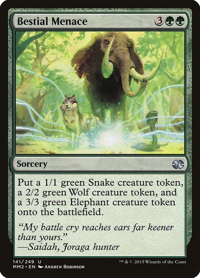 Bestial Menace [Modern Masters 2015] | Black Swamp Games
