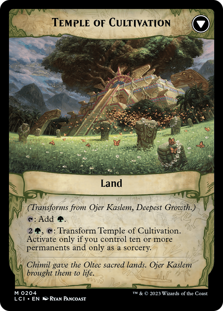 Ojer Kaslem, Deepest Growth // Temple of Cultivation [The Lost Caverns of Ixalan Prerelease Cards] | Black Swamp Games