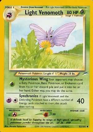 Light Venomoth (53/105) [Neo Destiny Unlimited] | Black Swamp Games