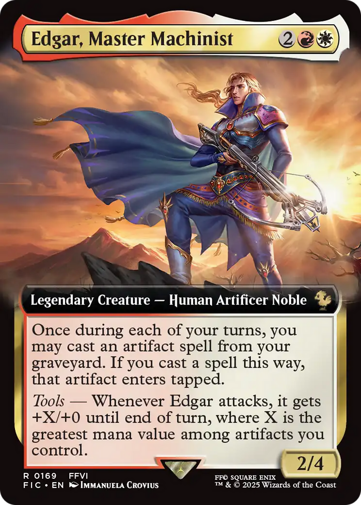 Edgar, Master Machinist (Extended Art) [FINAL FANTASY Commander] | Black Swamp Games