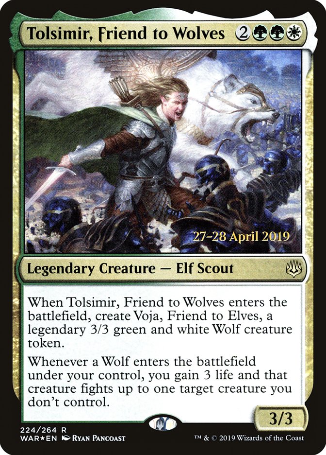 Tolsimir, Friend to Wolves [War of the Spark Prerelease Promos] | Black Swamp Games