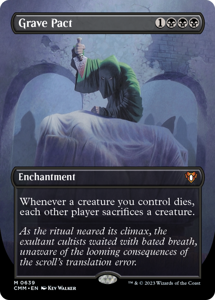 Grave Pact (Borderless Alternate Art) [Commander Masters] | Black Swamp Games