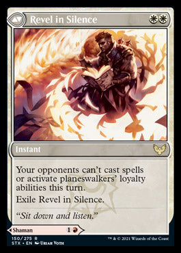Flamescroll Celebrant // Revel in Silence [Strixhaven: School of Mages] | Black Swamp Games