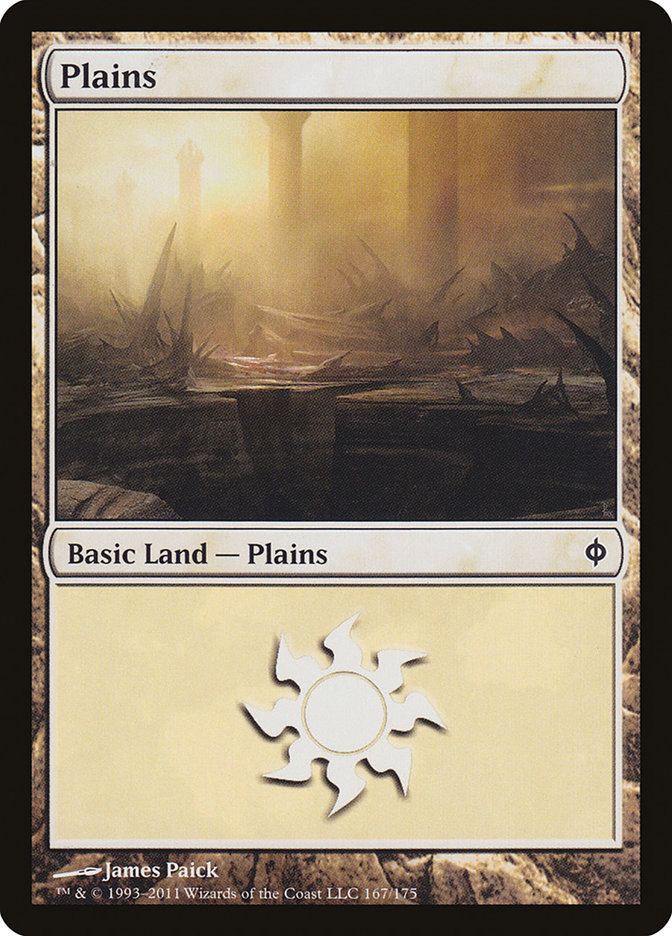 Plains (167) [New Phyrexia] | Black Swamp Games