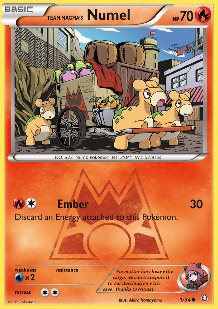 Team Magma's Numel (1/34) [XY: Double Crisis] | Black Swamp Games