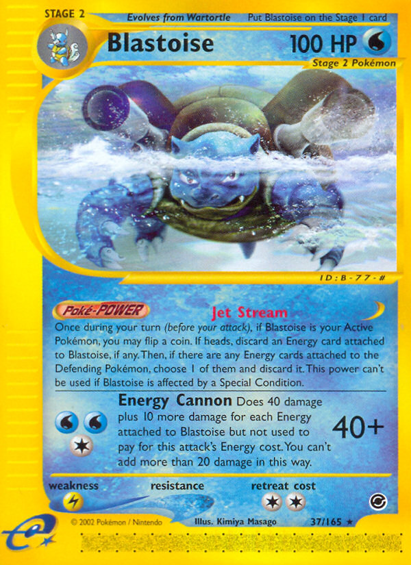 Blastoise (37/165) [Expedition: Base Set] | Black Swamp Games