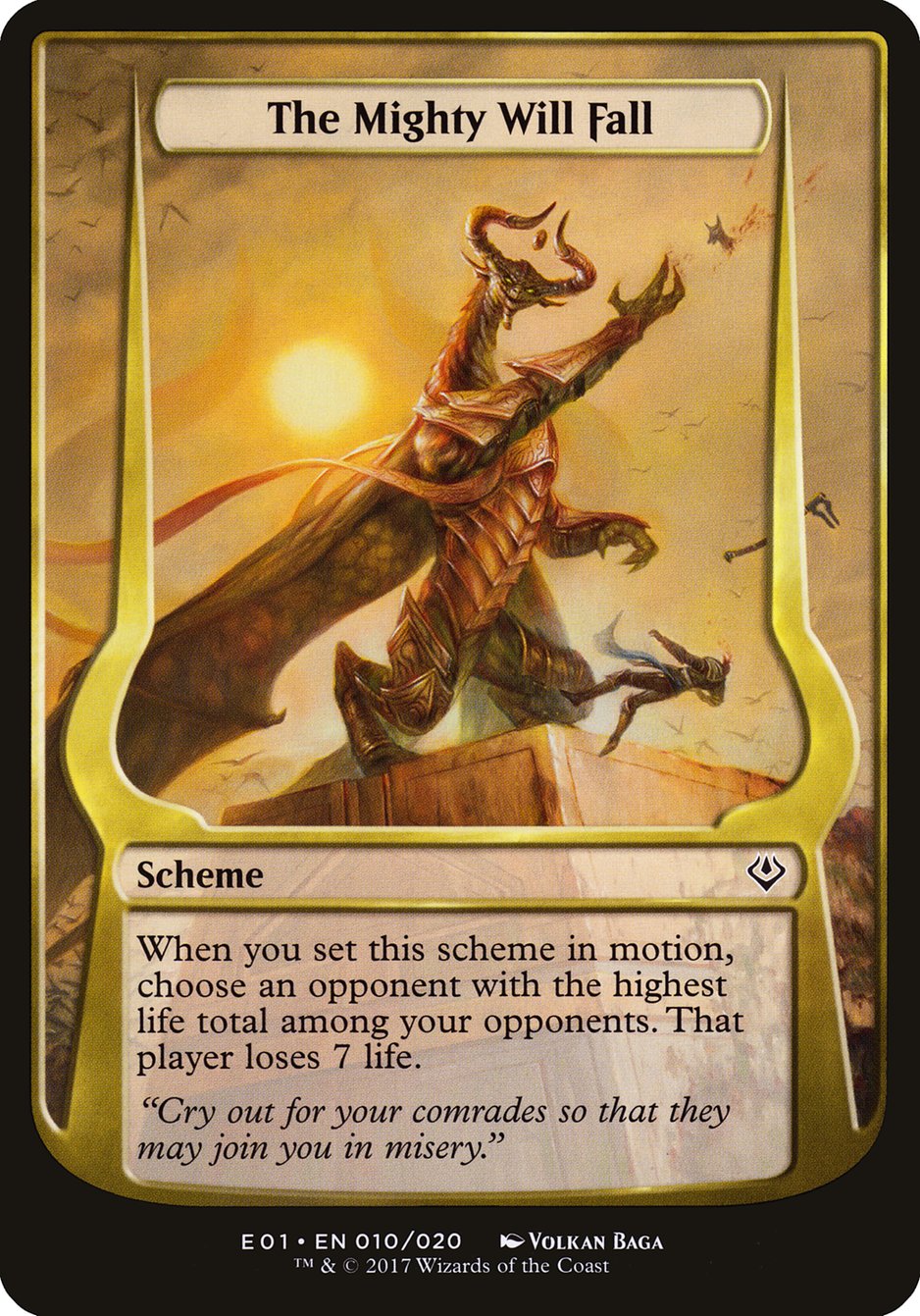 The Mighty Will Fall (Schemes) [Archenemy: Nicol Bolas Schemes] | Black Swamp Games