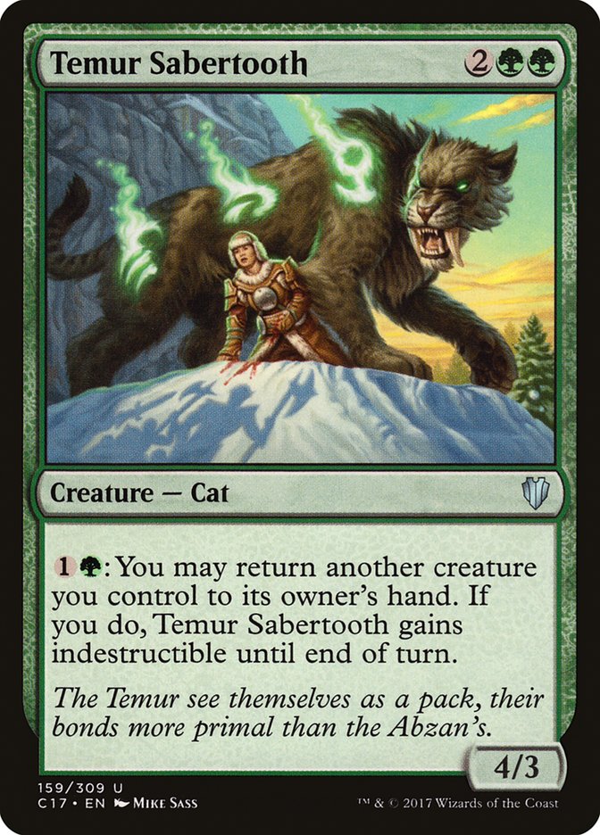 Temur Sabertooth [Commander 2017] | Black Swamp Games