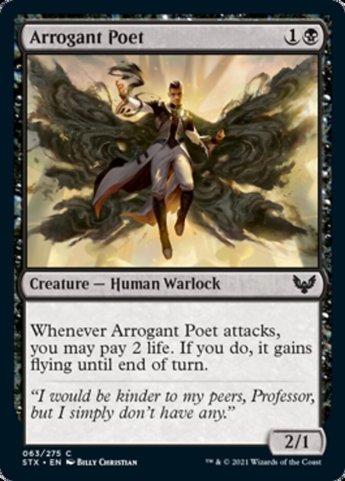 Arrogant Poet [Strixhaven: School of Mages] | Black Swamp Games