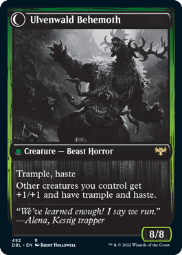 Ulvenwald Oddity // Ulvenwald Behemoth [Innistrad: Double Feature] | Black Swamp Games
