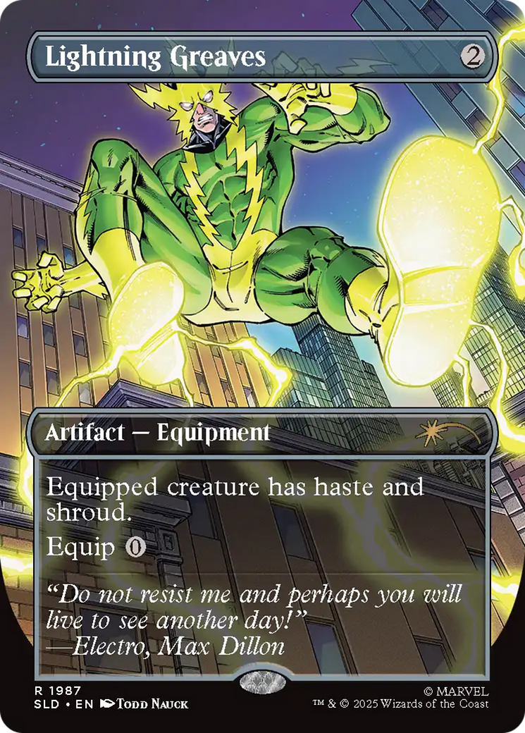 Lightning Greaves (1987) (Rainbow Foil) [Secret Lair Drop Series] | Black Swamp Games