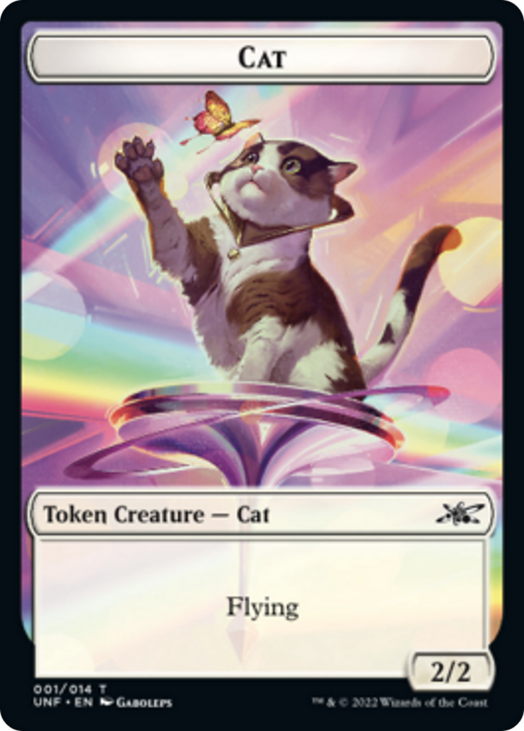 Cat // Storm Crow Double-Sided Token [Unfinity Tokens] | Black Swamp Games