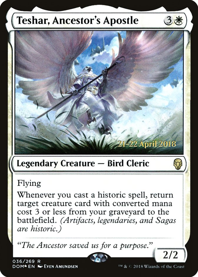 Teshar, Ancestor's Apostle [Dominaria Prerelease Promos] | Black Swamp Games