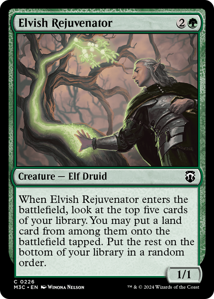 Elvish Rejuvenator (Ripple Foil) [Modern Horizons 3 Commander] | Black Swamp Games