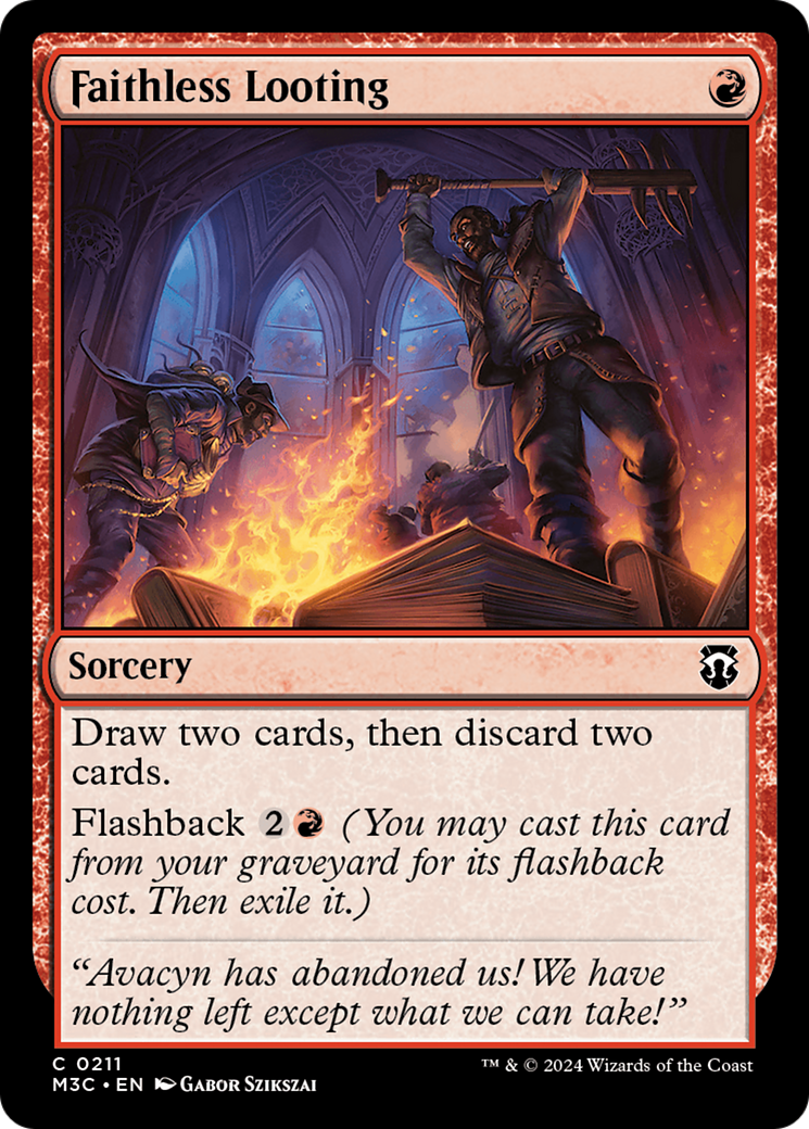 Faithless Looting [Modern Horizons 3 Commander] | Black Swamp Games