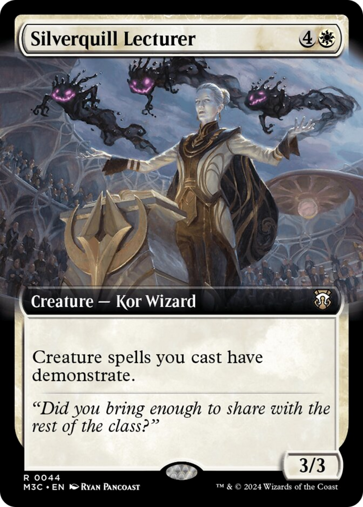 Silverquill Lecturer (Extended Art) [Modern Horizons 3 Commander] | Black Swamp Games