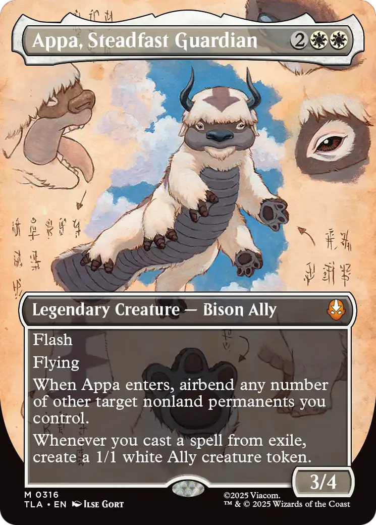 Appa, Steadfast Guardian (Borderless) [Avatar: The Last Airbender] | Black Swamp Games