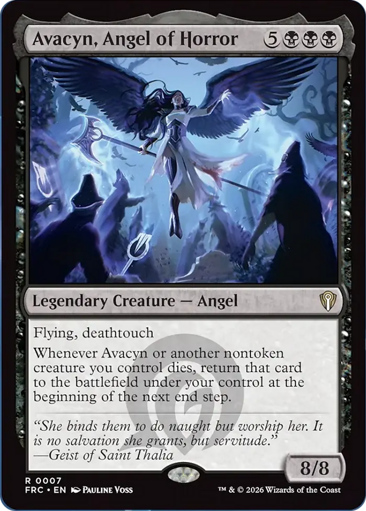 Avacyn, Angel of Horror [Reality Fracture Commander] | Black Swamp Games