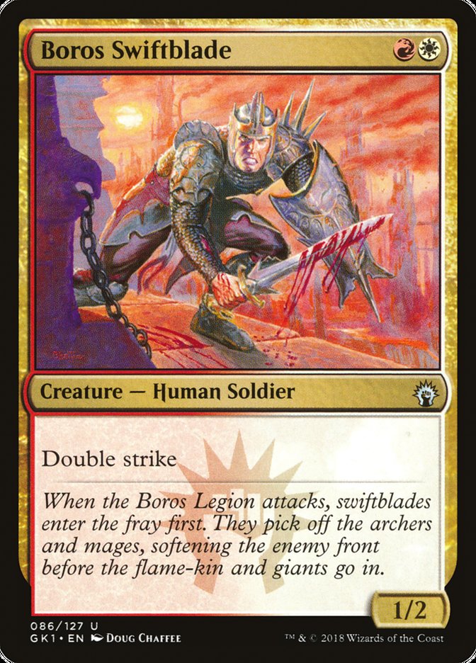 Boros Swiftblade [Guilds of Ravnica Guild Kit] | Black Swamp Games