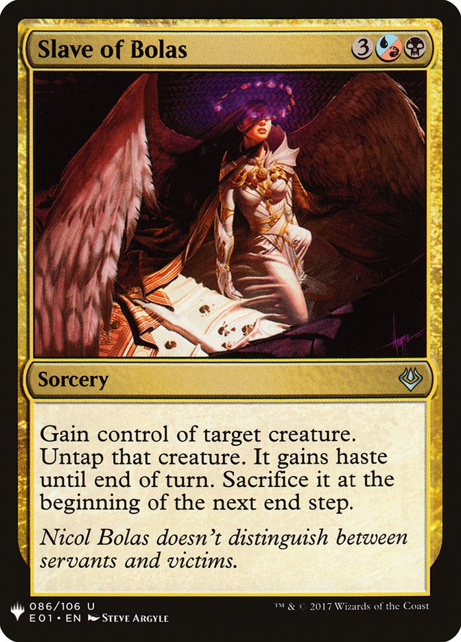 Slave of Bolas [Mystery Booster] | Black Swamp Games