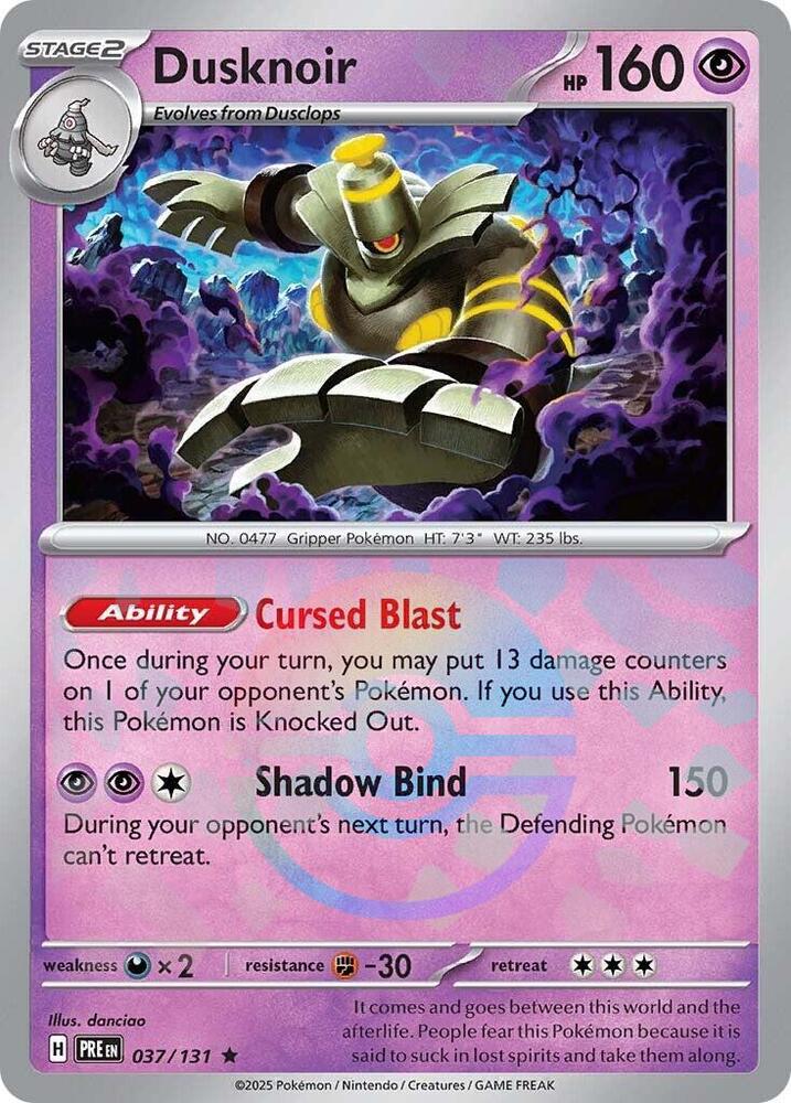 Dusknoir (037/131) (Poke Ball Pattern) [Scarlet & Violet: Prismatic Evolutions] | Black Swamp Games