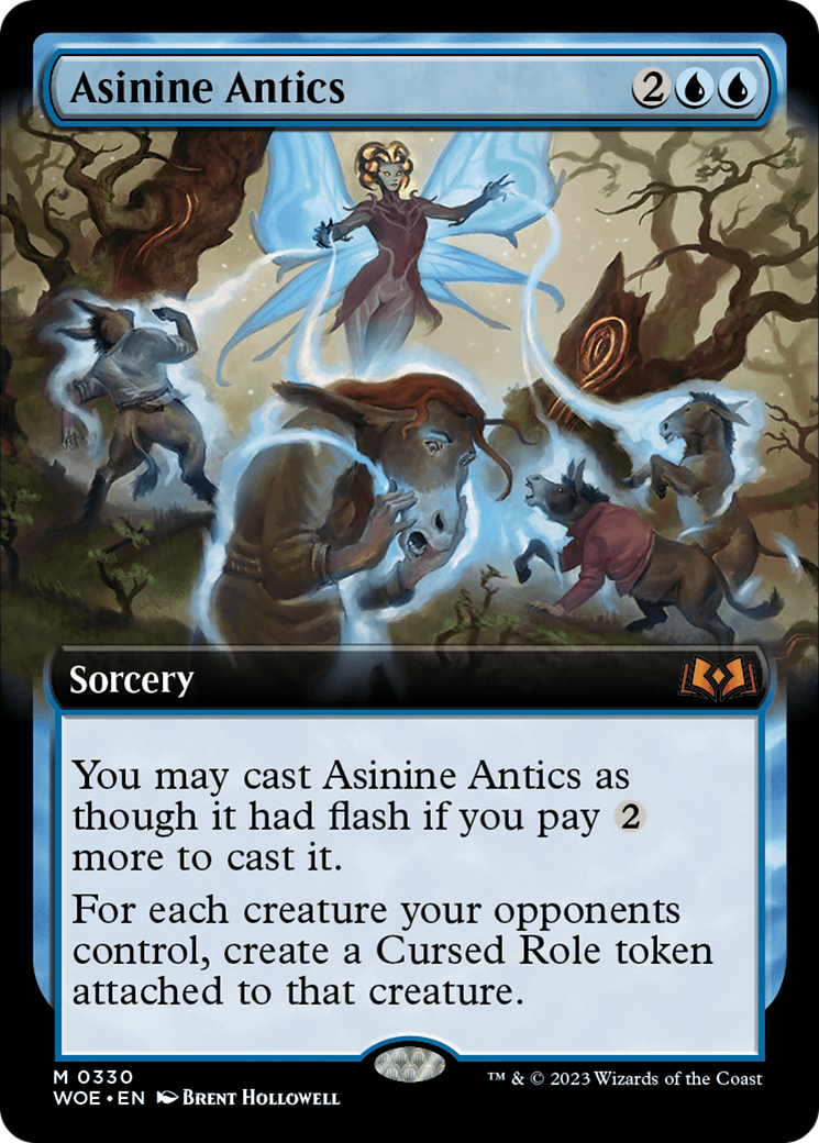 Asinine Antics (Extended Art) [Wilds of Eldraine] | Black Swamp Games