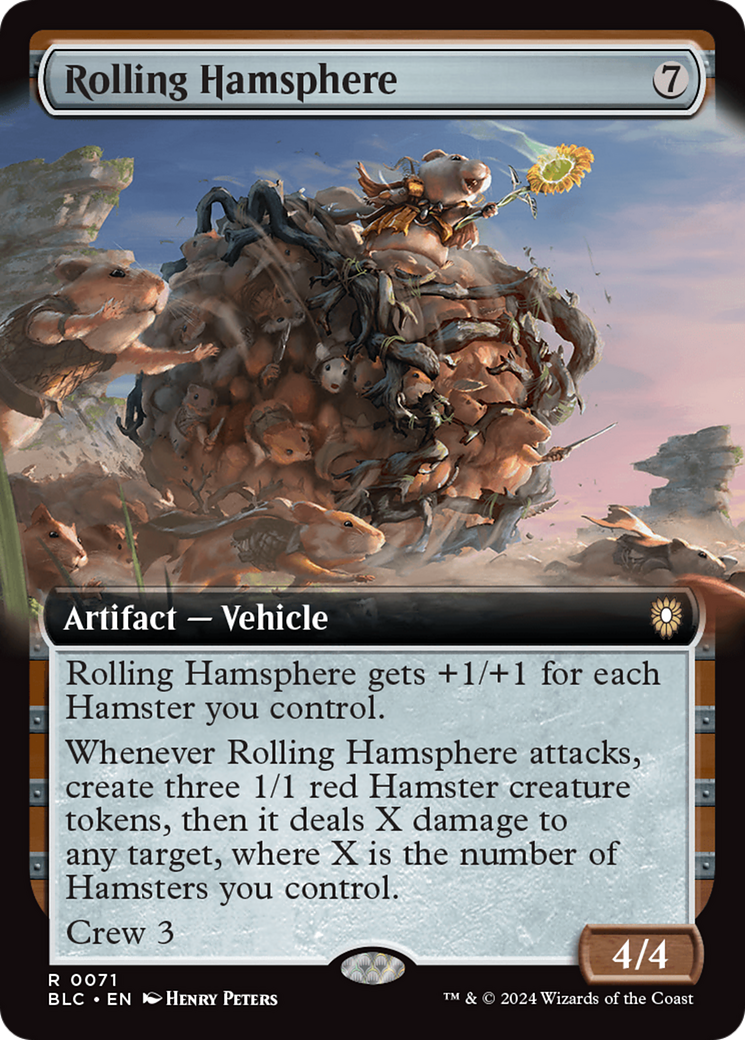 Rolling Hamsphere (Extended Art) [Bloomburrow Commander] | Black Swamp Games