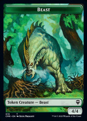 Beast (18) // Beast (19) Double-Sided Token [Commander Legends Tokens] | Black Swamp Games