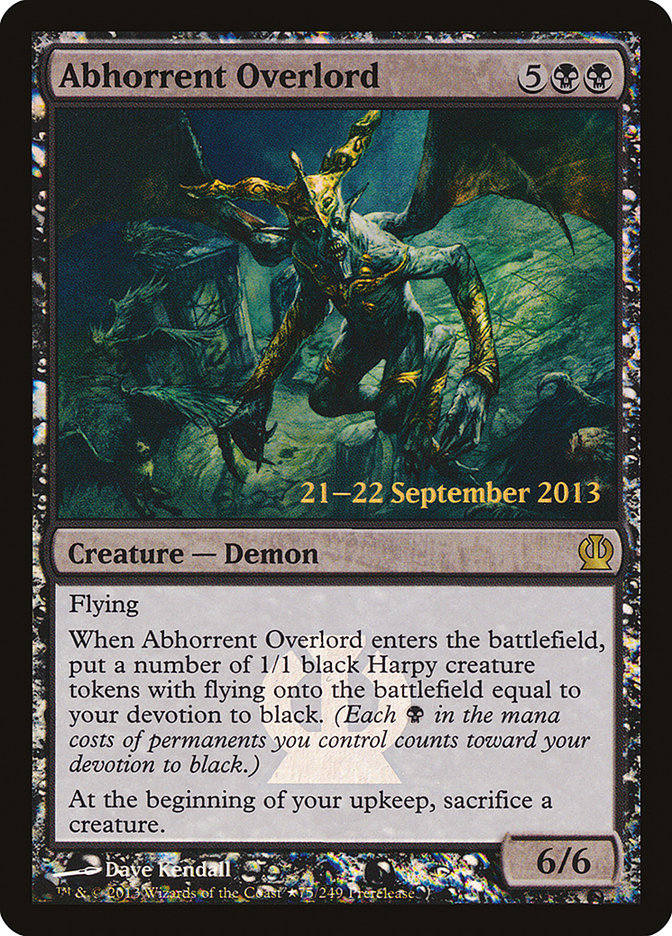 Abhorrent Overlord [Theros Prerelease Promos] | Black Swamp Games