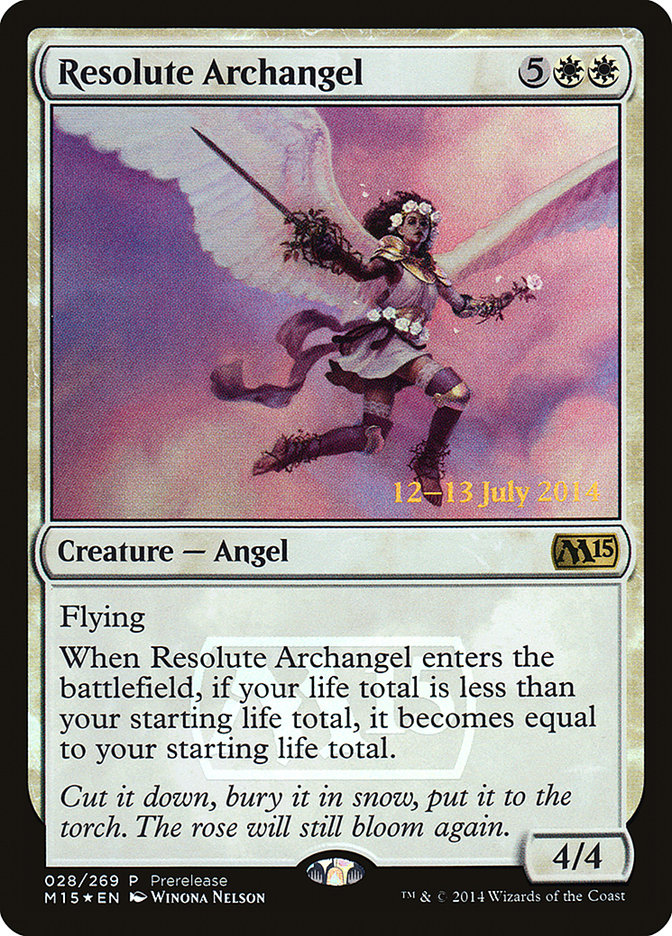 Resolute Archangel [Magic 2015 Prerelease Promos] | Black Swamp Games