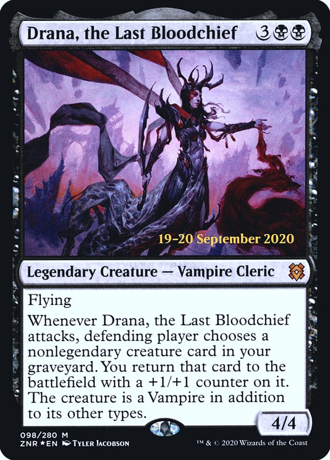 Drana, the Last Bloodchief [Zendikar Rising Prerelease Promos] | Black Swamp Games