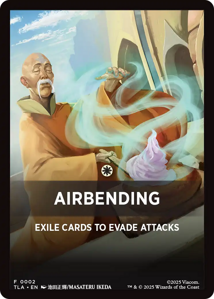 Airbending Theme Card [Avatar: The Last Airbender Tokens] | Black Swamp Games