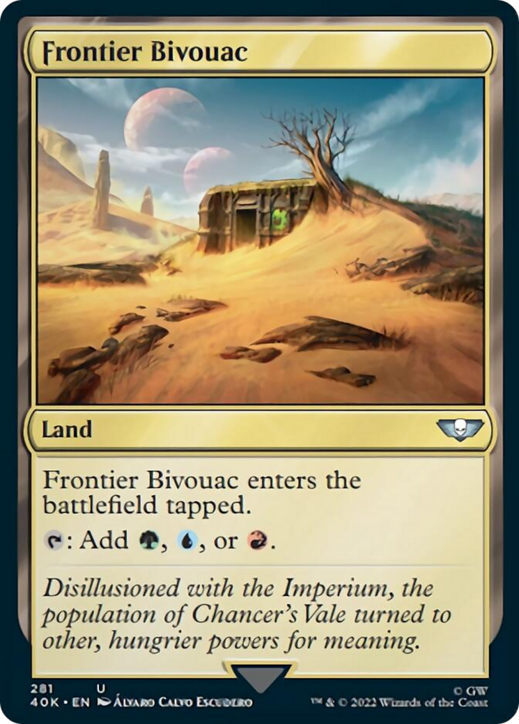 Frontier Bivouac (Surge Foil) [Warhammer 40,000] | Black Swamp Games