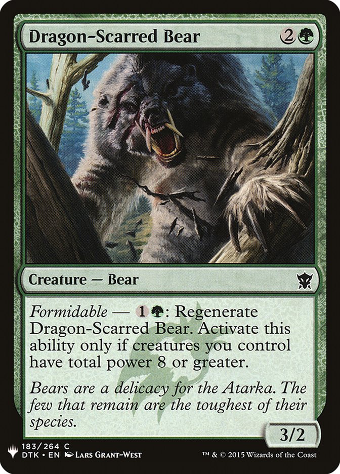 Dragon-Scarred Bear [Mystery Booster] | Black Swamp Games