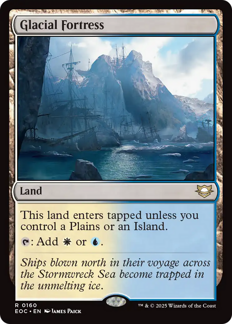 Glacial Fortress [Edge of Eternities Commander] | Black Swamp Games