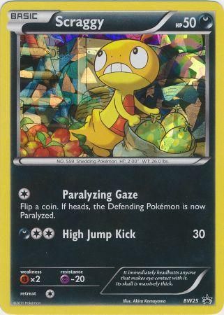 Scraggy (BW25) (Cracked Ice Holo) [Black & White: Black Star Promos] | Black Swamp Games
