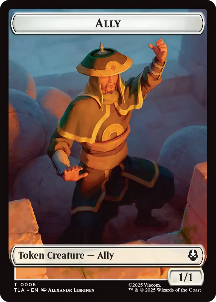 Ally (0006) // Soldier (0002) Double-Sided Token [Avatar: The Last Airbender Tokens] | Black Swamp Games