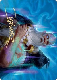 Alrund, God of the Cosmos Art Card (Gold-Stamped Signature) [Kaldheim Art Series] | Black Swamp Games