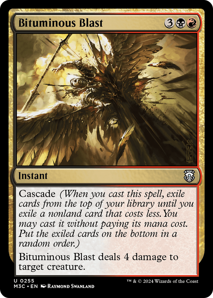 Bituminous Blast (Ripple Foil) [Modern Horizons 3 Commander] | Black Swamp Games