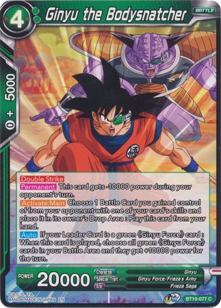 Ginyu the Bodysnatcher (BT10-077) [Rise of the Unison Warrior 2nd Edition] | Black Swamp Games