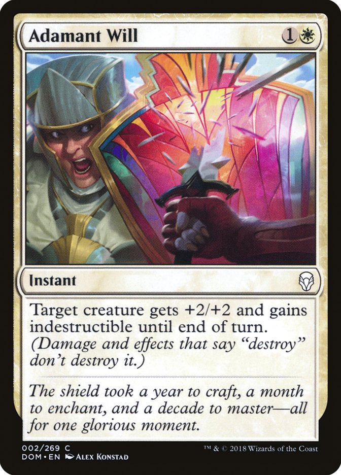 Adamant Will [Dominaria] | Black Swamp Games