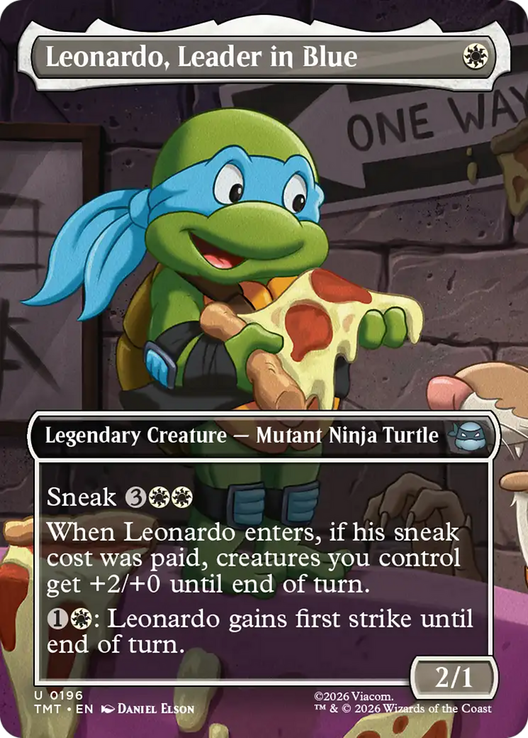 Leonardo, Leader in Blue (Borderless) [Teenage Mutant Ninja Turtles] | Black Swamp Games
