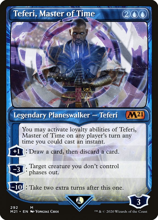 Teferi, Master of Time (Showcase) (292) [Core Set 2021] | Black Swamp Games