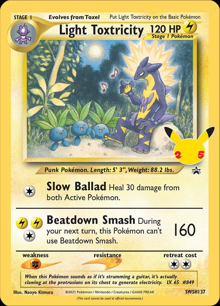 Light Toxtricity (SWSH137) (Jumbo Card) [Sword & Shield: Black Star Promos] | Black Swamp Games